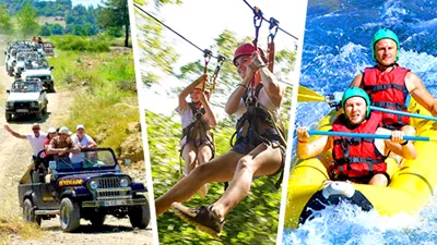 Jeep Safari+ Zipline + Rafting