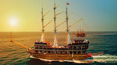 Alanya Viking Gün Batımı Tekne Turu