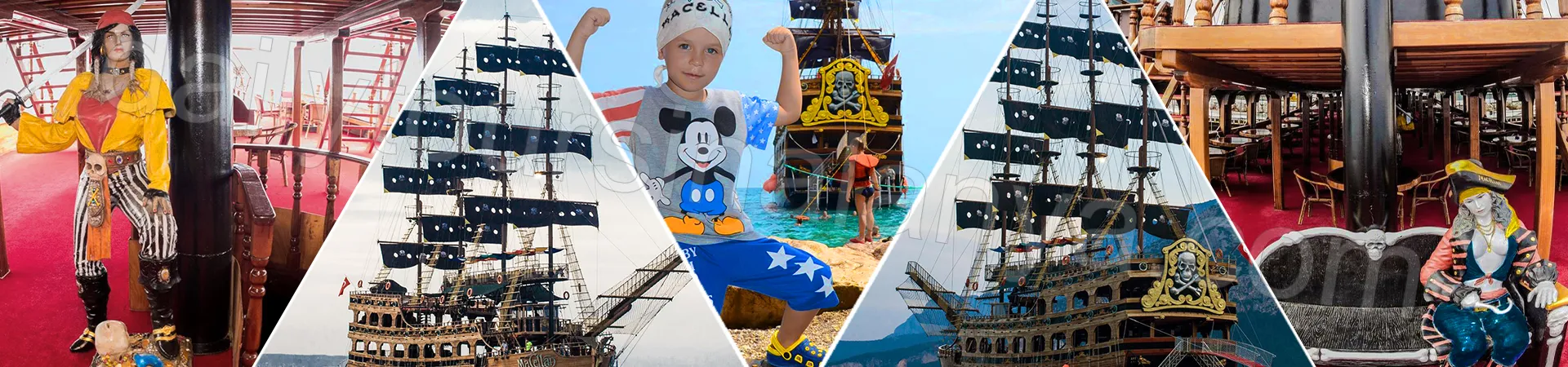 Alanya Grand Troys Pirate Boat Tour