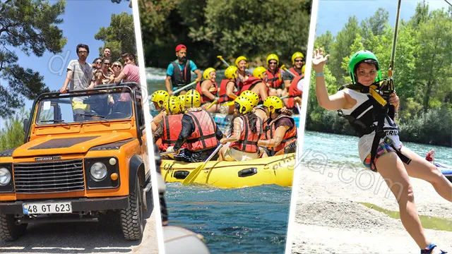 Alanya Jeep Safari ve Zipline ile Rafting animation image 